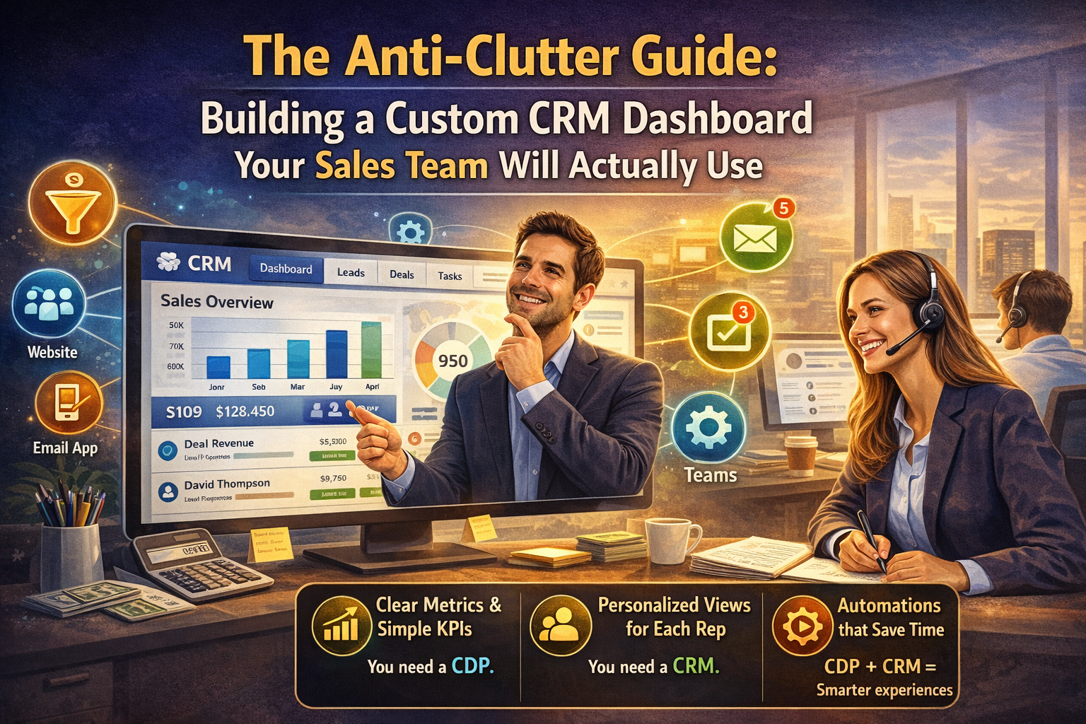 The Anti-Clutter Guide: Building a Custom CRM Dashboard Your Sales Team Will Actually Use