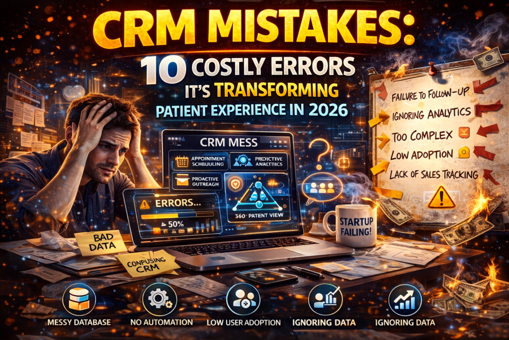 CRM Mistakes: 10 Costly Errors That Are Killing Startup Growth (And How to Fix Them)