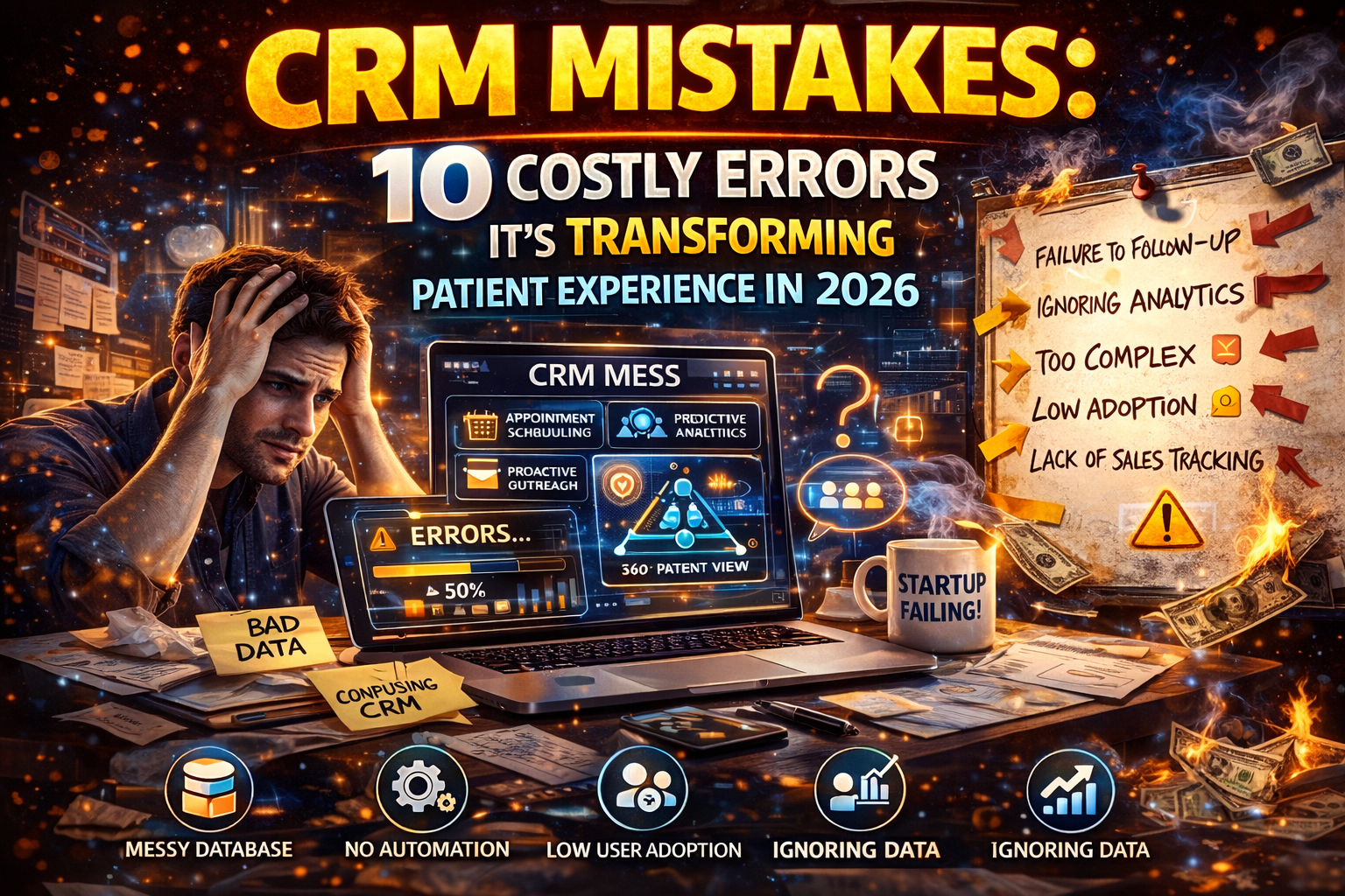 CRM Mistakes: 10 Costly Errors That Are Killing Startup Growth (And How to Fix Them)