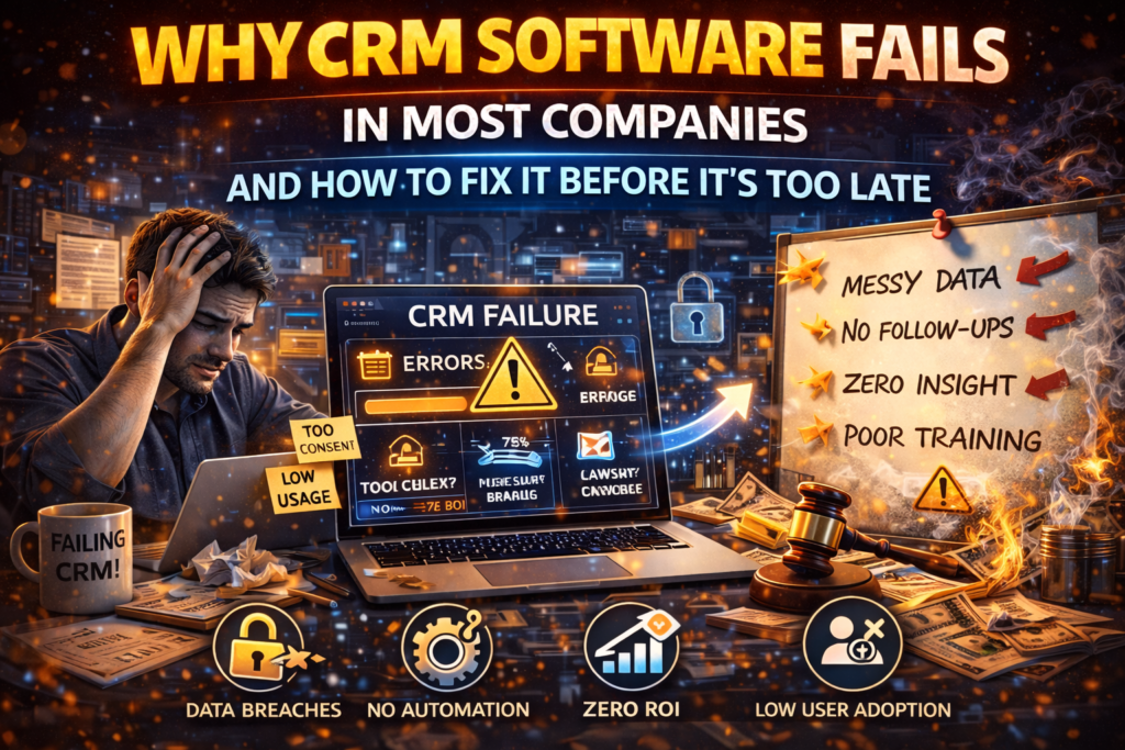 Why CRM Software Fails in Most Companies and How to Fix It Before It’s Too Late